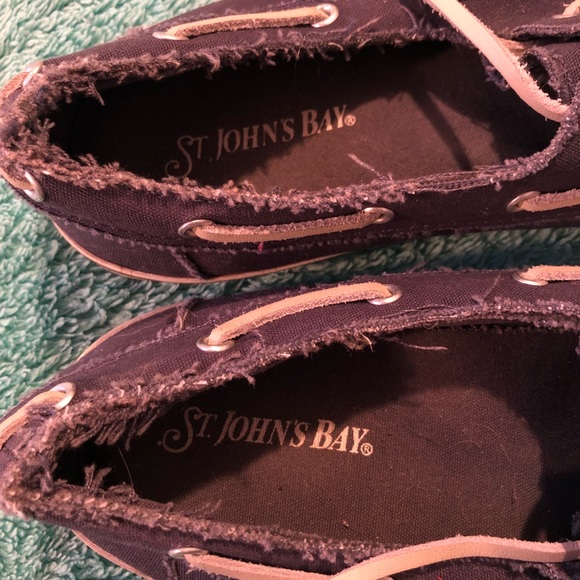 St Johns Bay Navy Boat Shoes - Picture 3 of 5